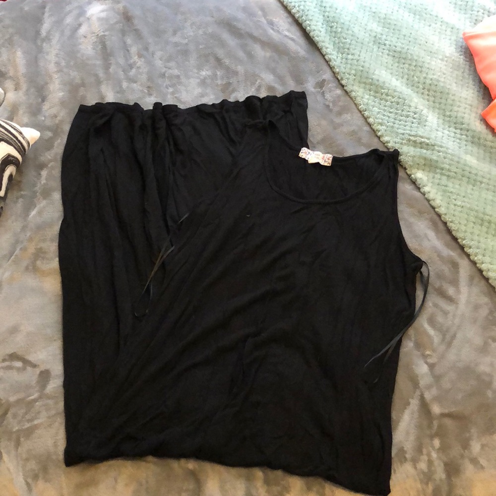 Black maxi skirt